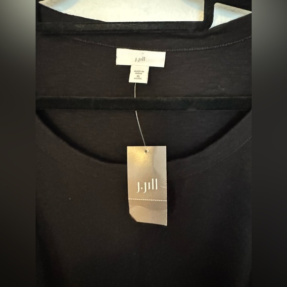 NEW J Jill Shift Tank Dress Pockets Black Size XL Petite Modal Cotton NWT - Picture 5 of 9